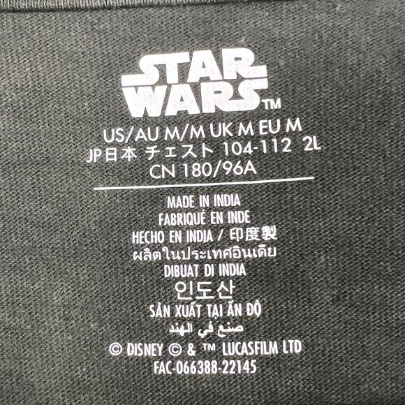 NWT Star Wars‎ Mens M Obi-Wan Darth Vader Face Tie-Dye Long Sleeve Shirt Graphic - Picture 6 of 12